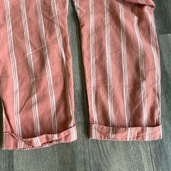 Thread & Supply Women’s High Waited Orange Striped Pants, size medium - Picture 13 of 14